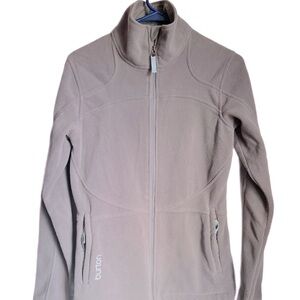 Burton Dryride Gray Fleece Jacket SZ S Gorpcore Cabincore Outdoors Skiing Casual